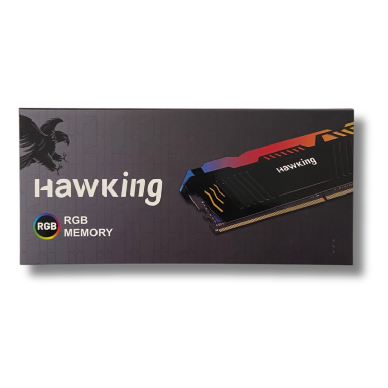 Memória RAM Hawking, RGB, 16GB, 6000MHz, DDR5, Preto