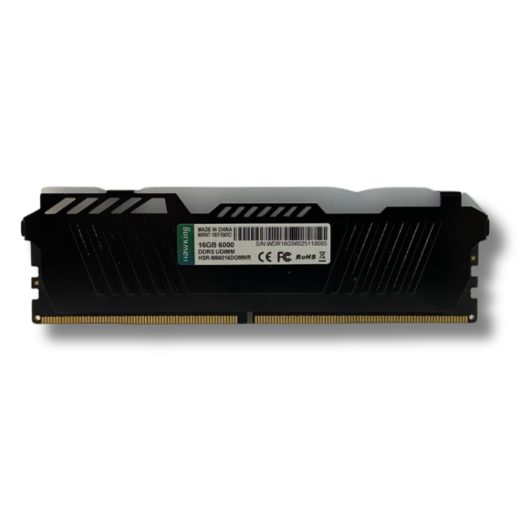 Memória RAM Hawking, RGB, 16GB, 6000MHz, DDR5, Preto