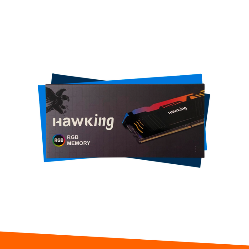 Memória RAM Hawking, RGB, 16GB, 6000MHz, DDR5, Preto