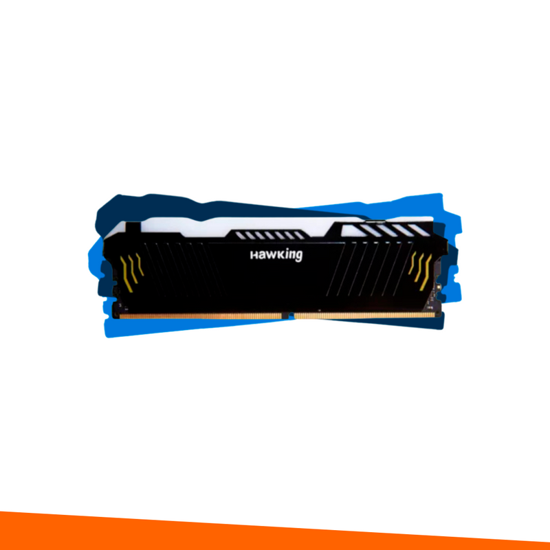 Memória RAM Hawking, RGB, 16GB, 3200MHz, DDR4, Preto